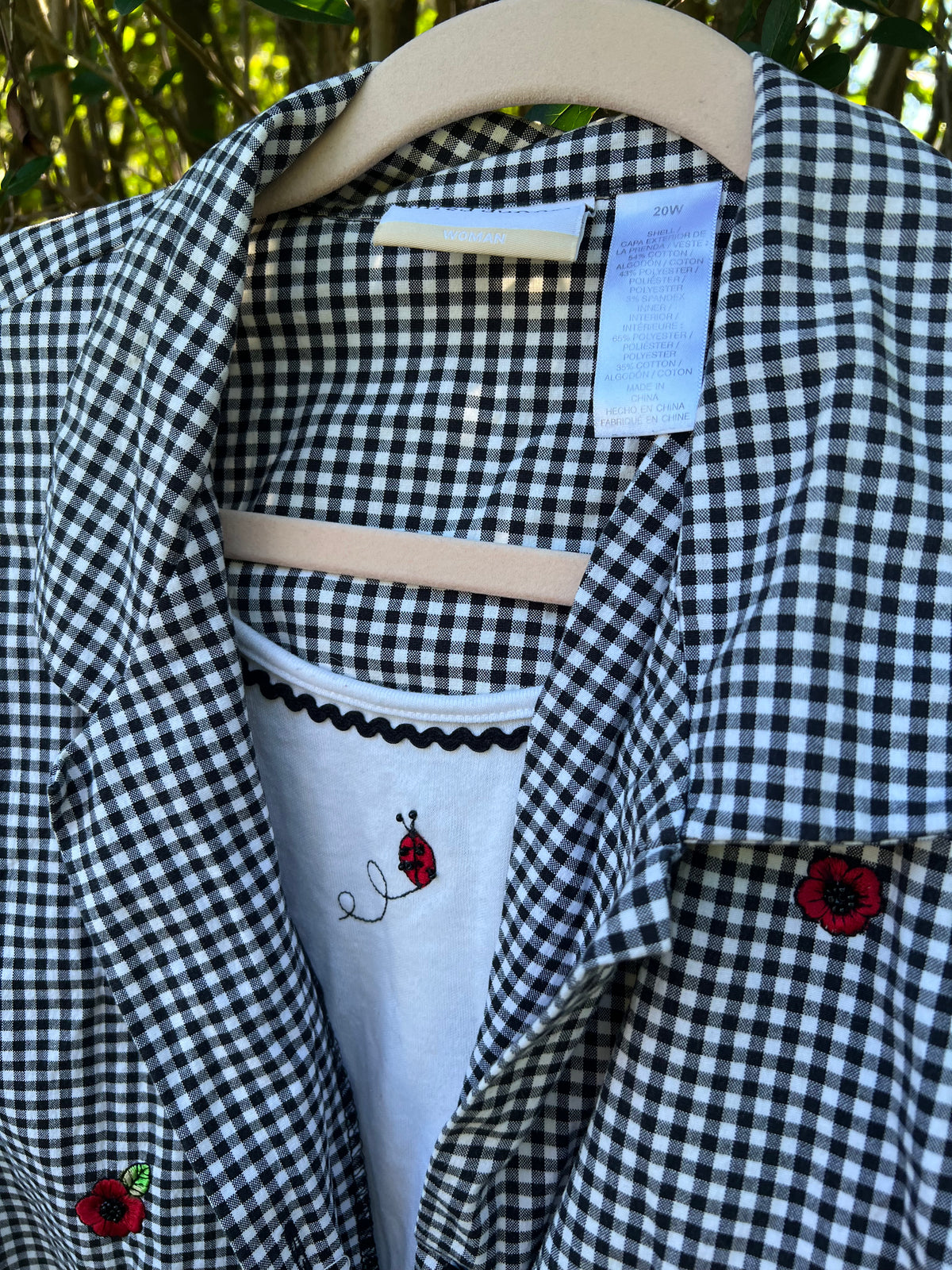 Vintage Alfred Dunner Ladybug Top