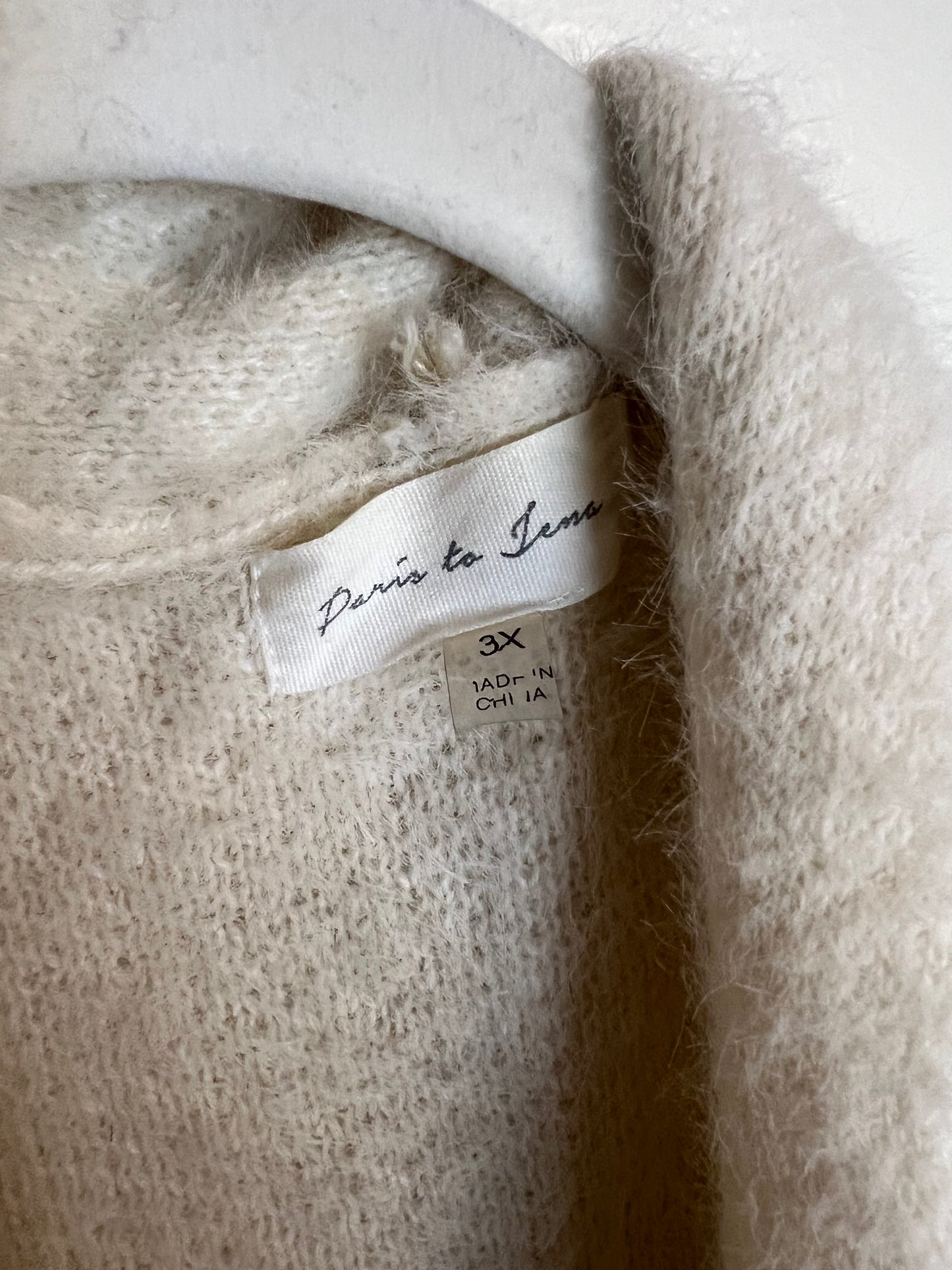 Forever 21 White Duster Cardigan/Sweater