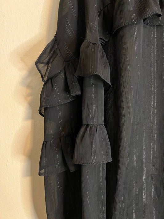 OHS Black Victorian Blouse