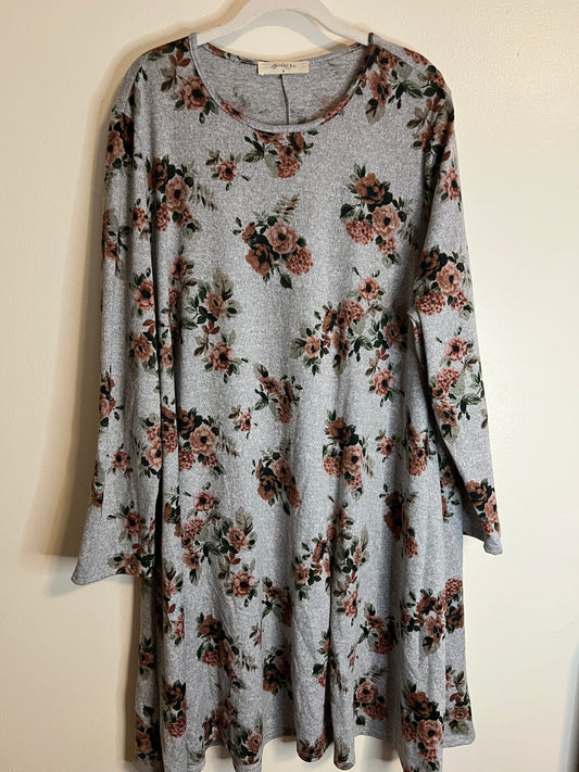 A Beautiful Soul Floral Sweater Dress