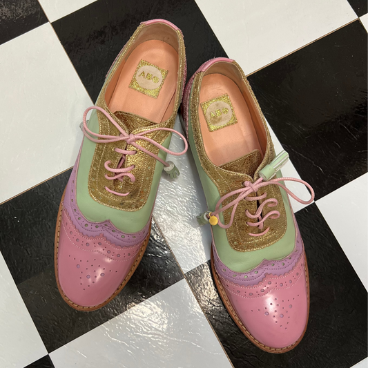 ABO Leather Handmade Brogue Shoes