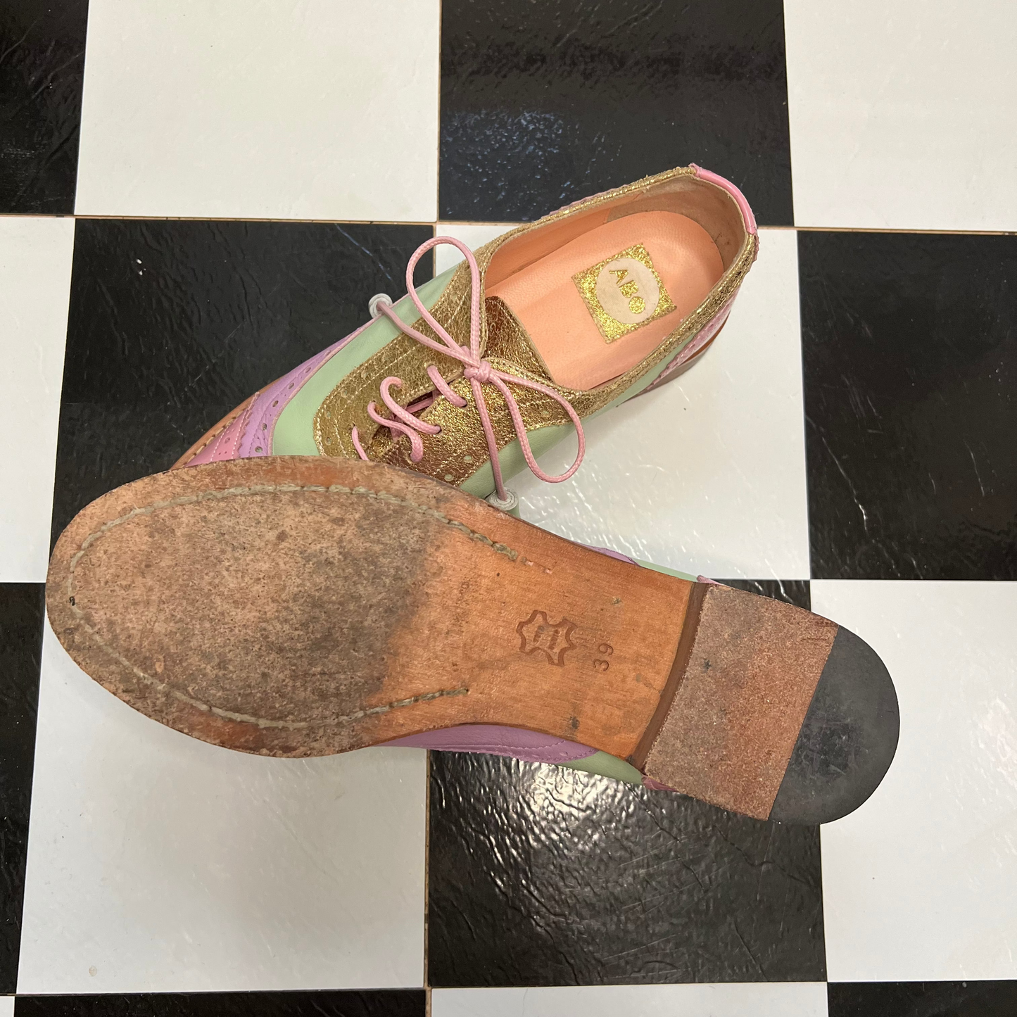 ABO Leather Handmade Brogue Shoes