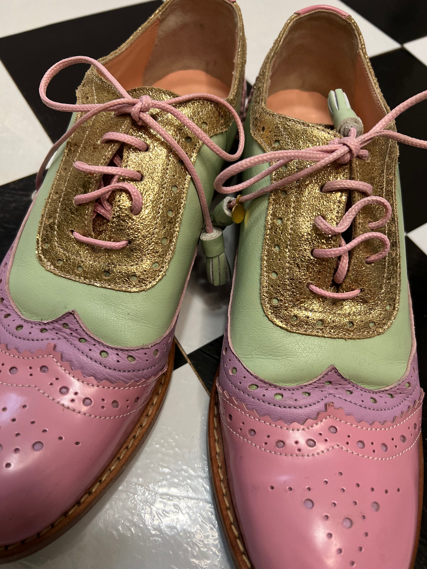 ABO Leather Handmade Brogue Shoes