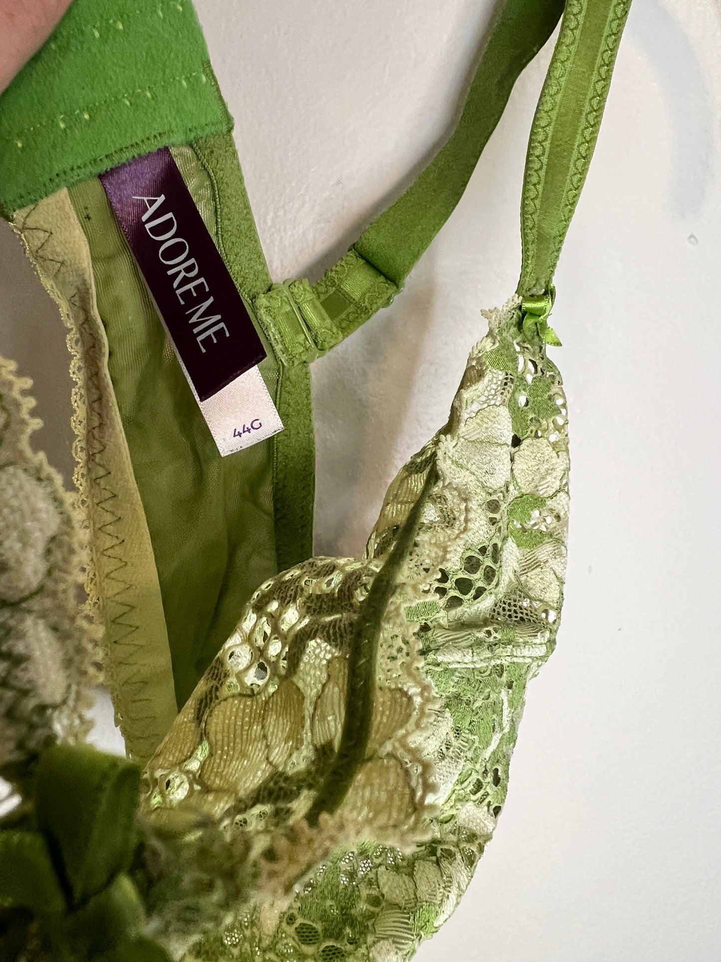 Adore Me Green Lace Bra