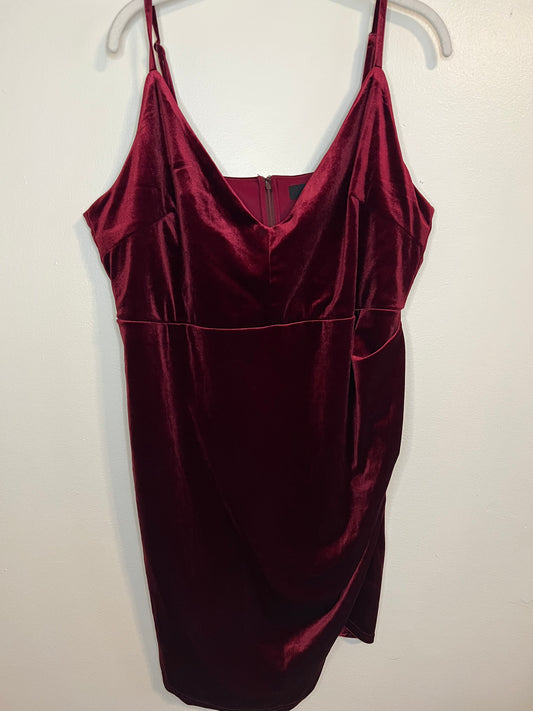 Forever 21 Red Velvet Dress