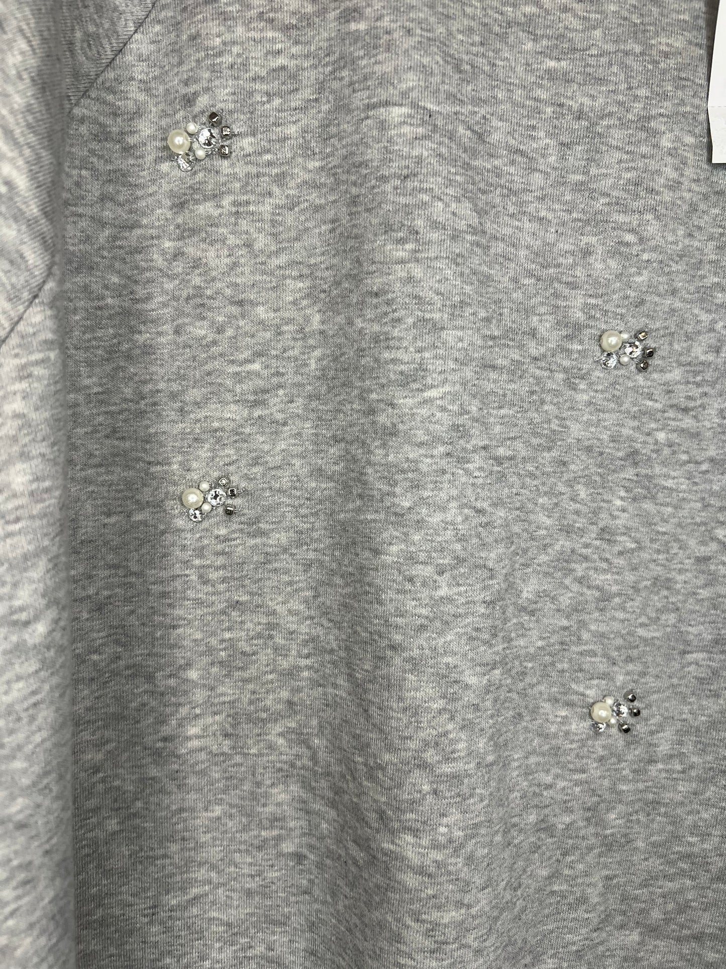 Loft Gray Pullover Sweater With Jewels