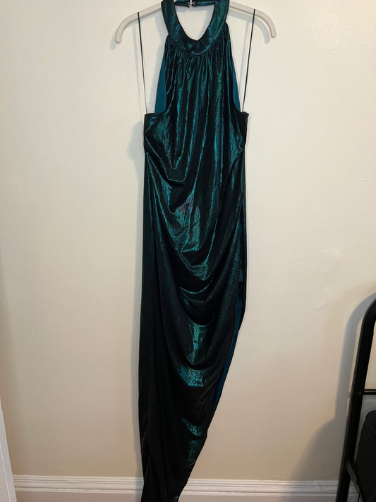 Fashion Nova Drinks All Night Green Dress Halter Neck