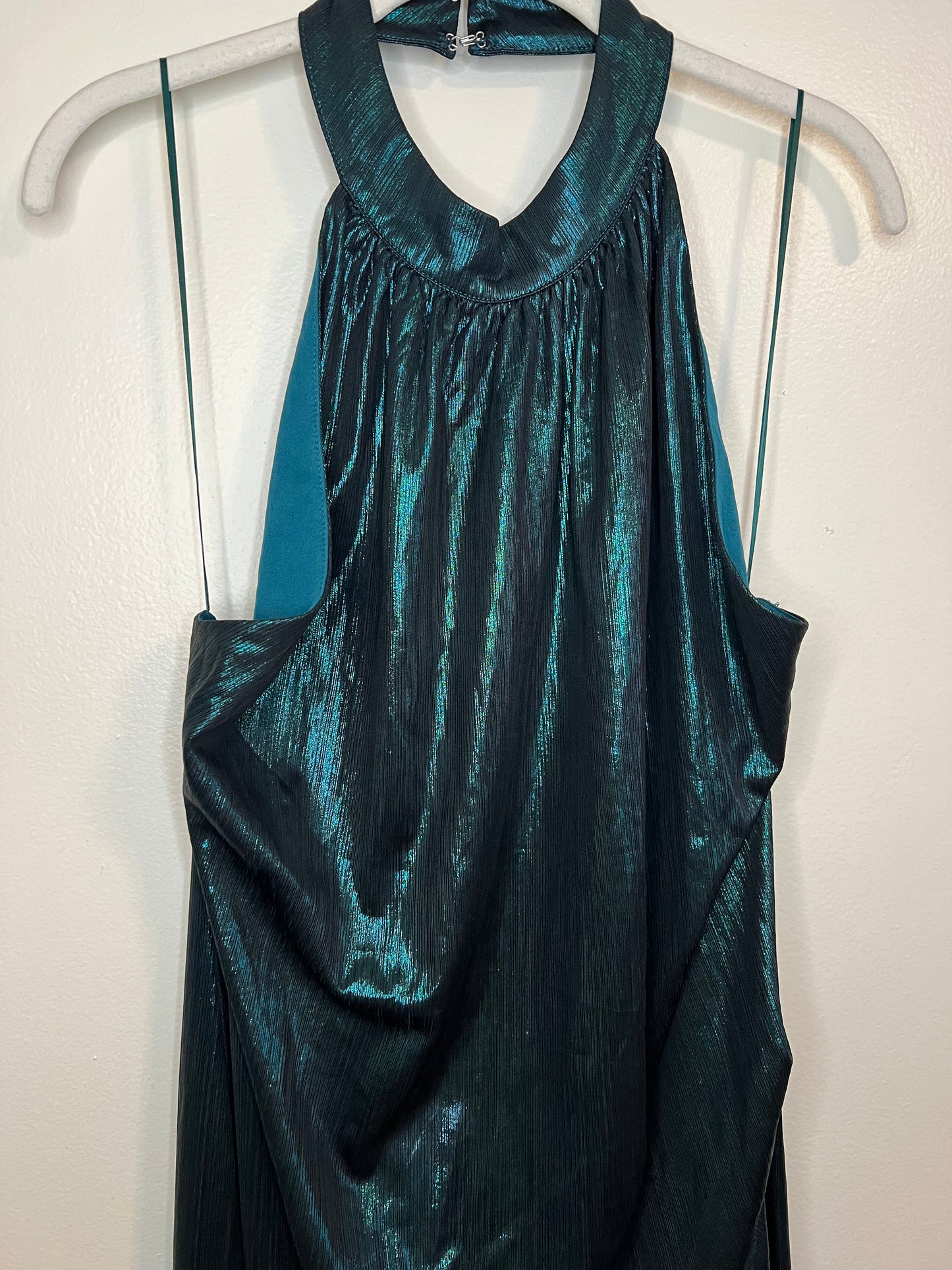 Fashion Nova Drinks All Night Green Dress Halter Neck