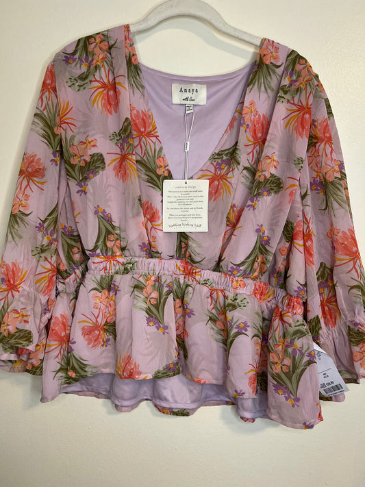 Anaya Tropical Cropped Blouse