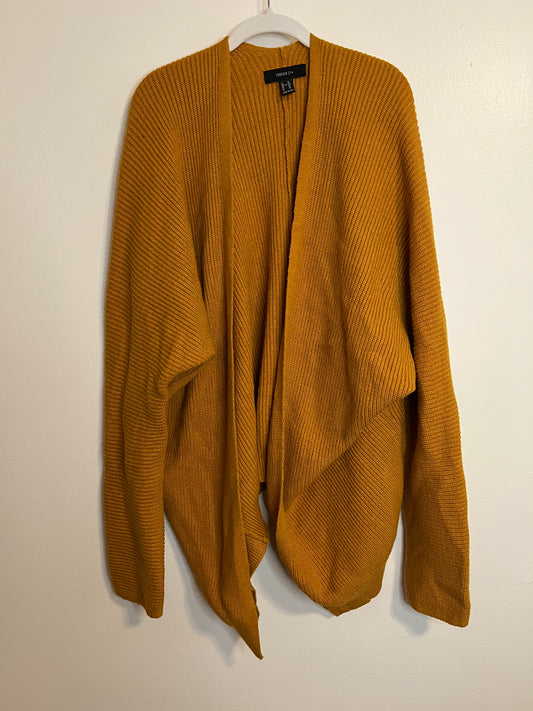 Forever 21 Mustard Yellow Cardigan Sweater