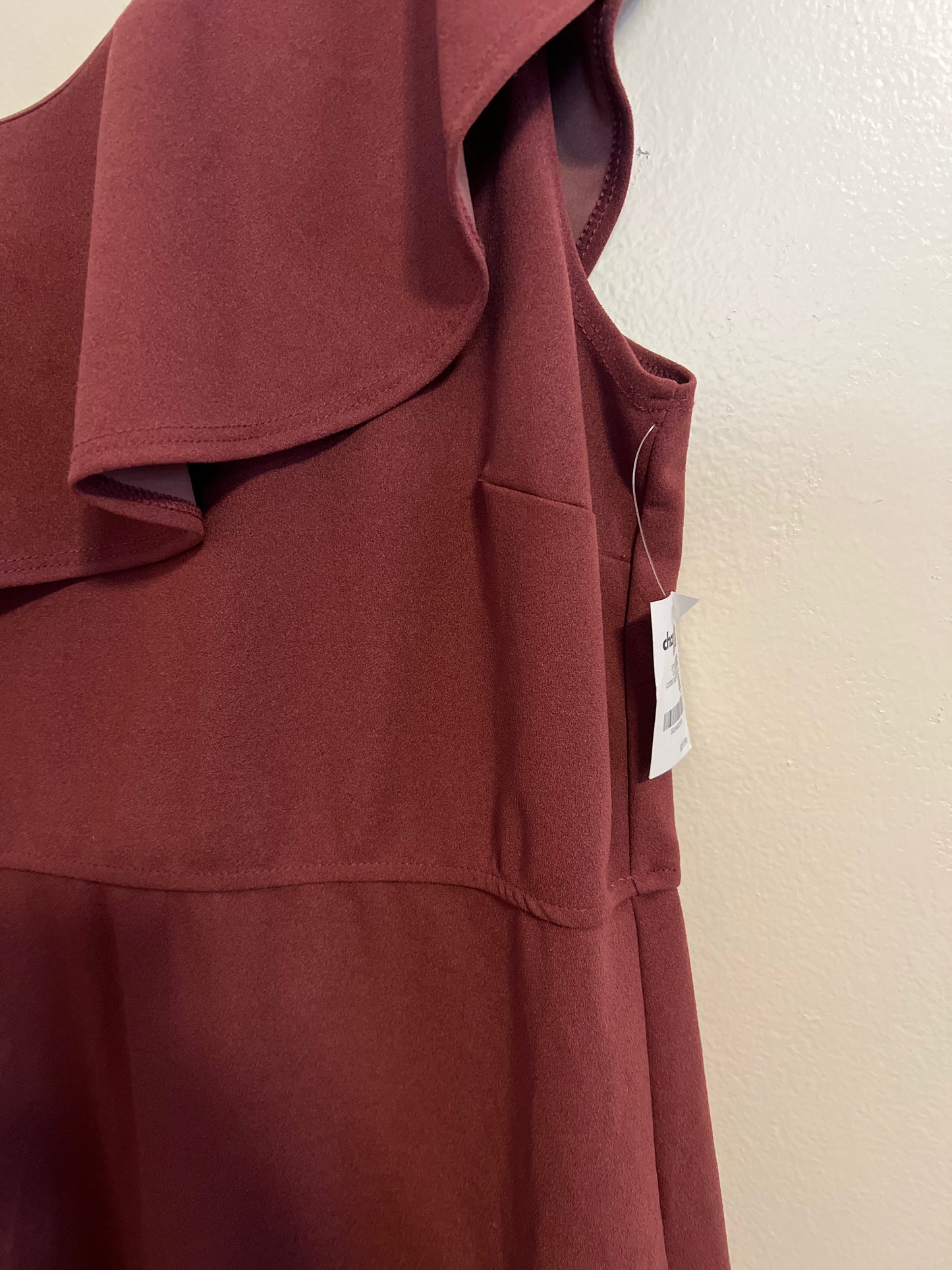 Charlotte Russe Maroon Ruffle Dress
