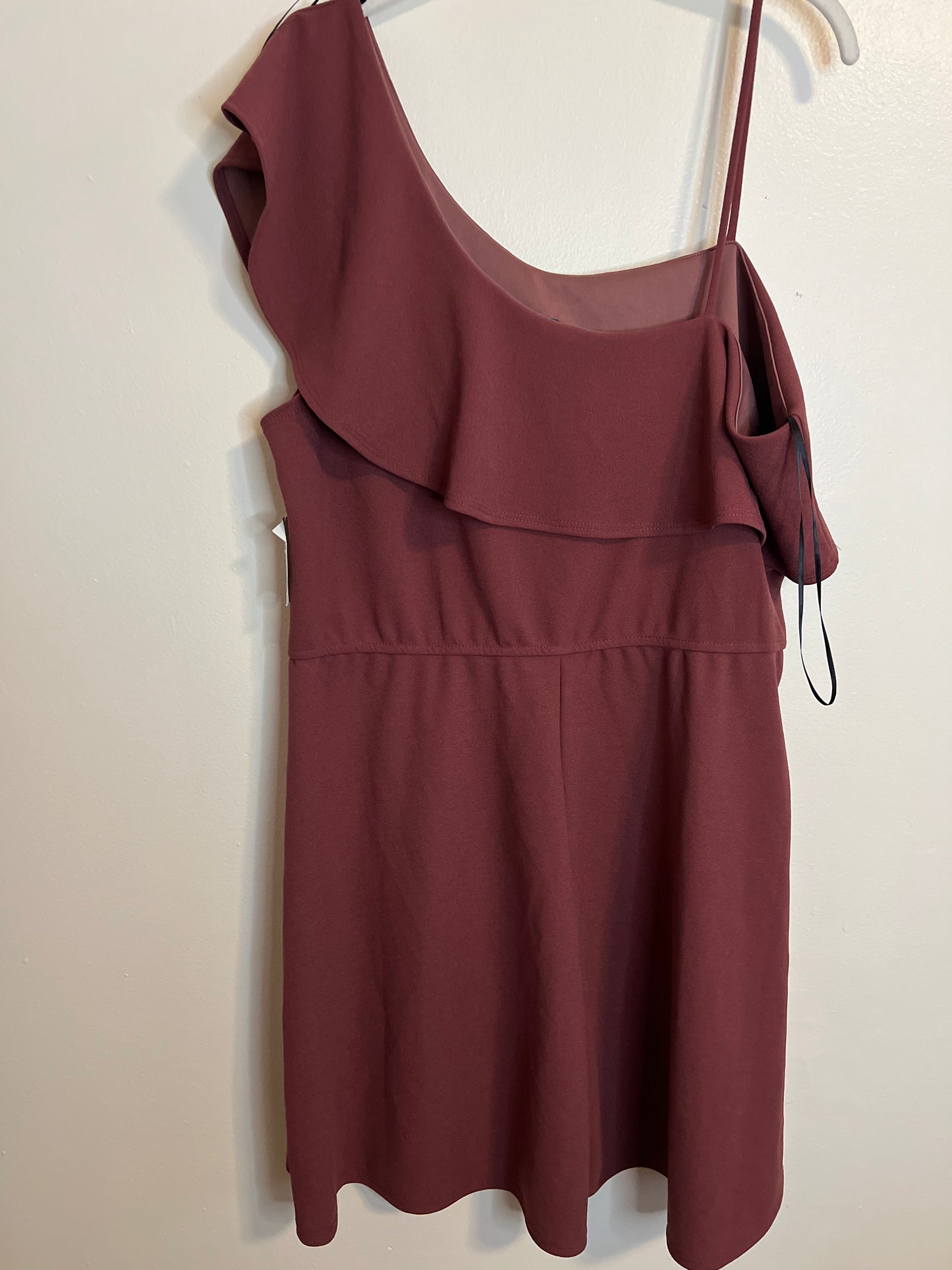 Charlotte Russe Maroon Ruffle Dress