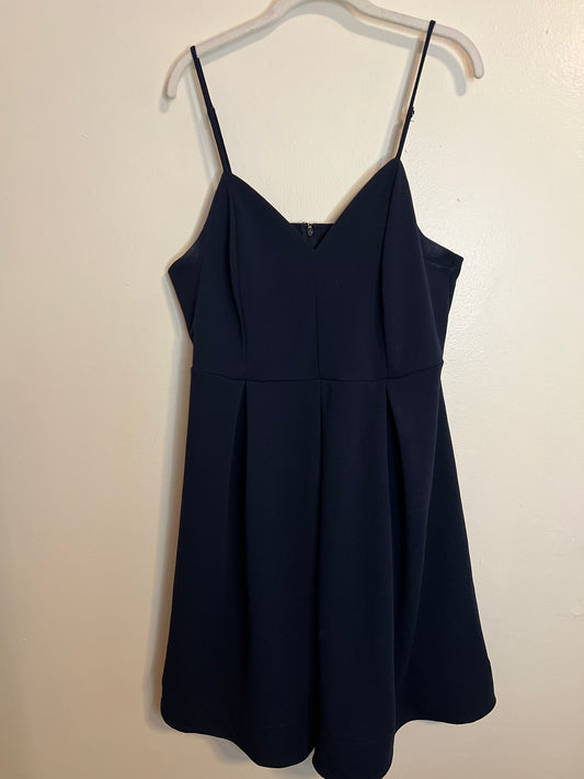 Fervour Navy Blue ModCloth Fit And Flare Dress