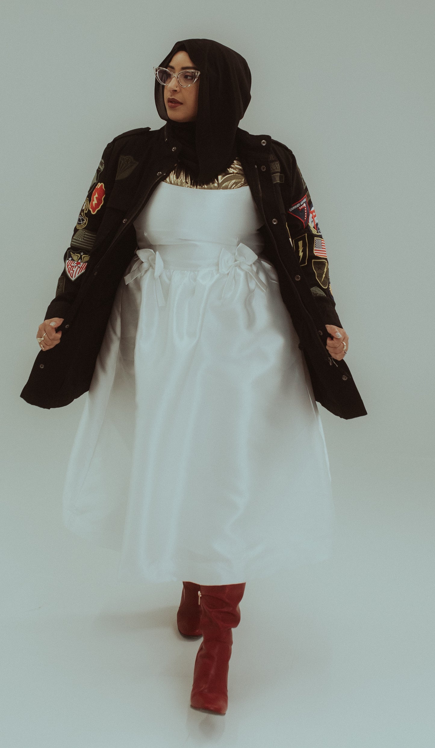 Lulu's White Midi Wedding Dress