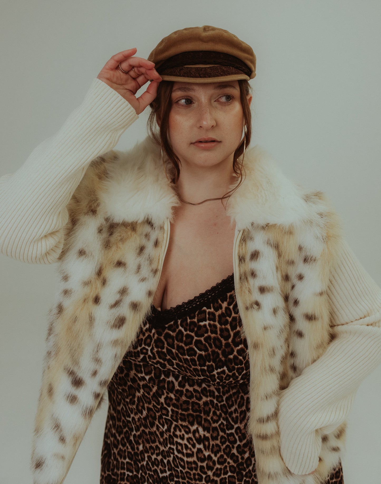 Capri Y2K Faux Fur Jacket