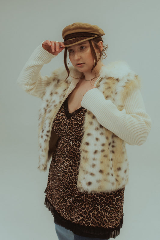 Capri Y2K Faux Fur Jacket