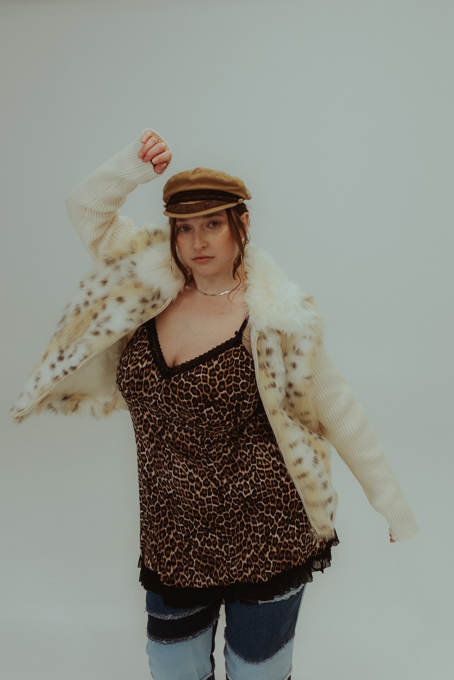 Capri Y2K Faux Fur Jacket