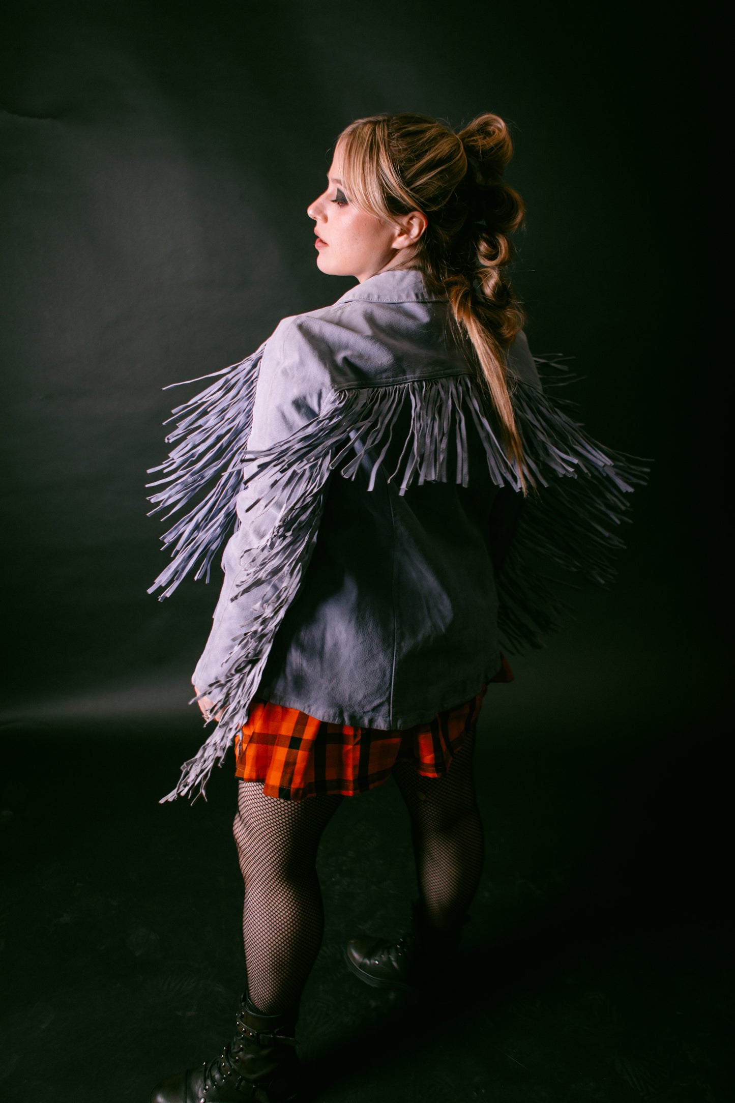 ASOS Leather Fringe Jacket