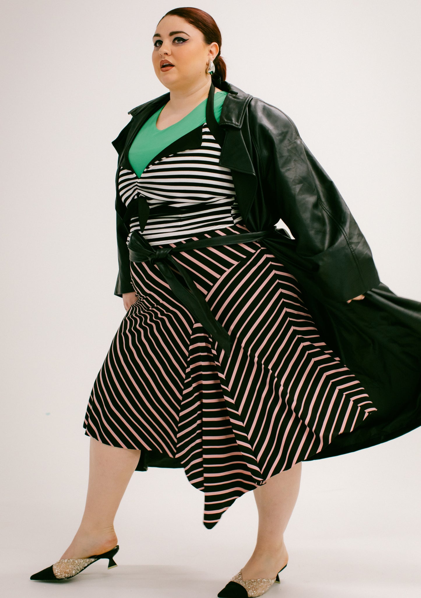 Vintage Joe Benbasset Striped Skirt