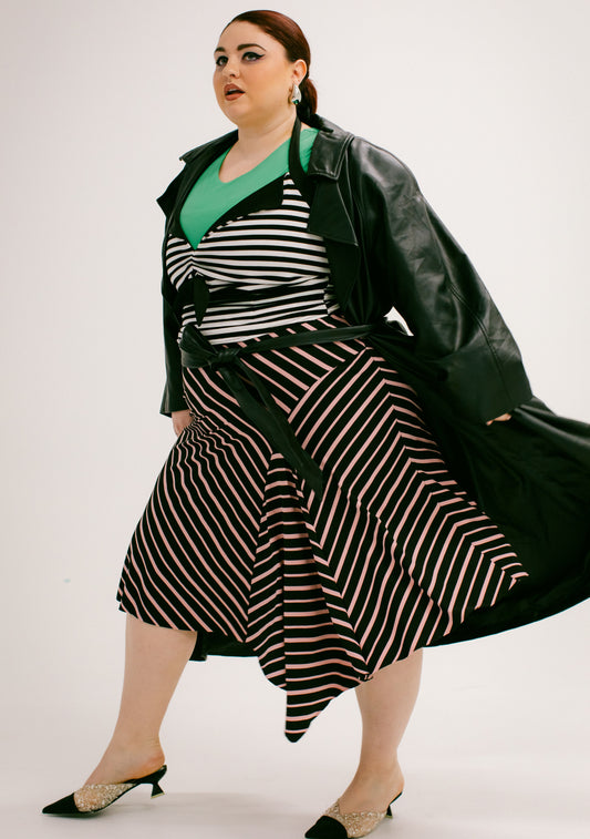 Vintage Joe Benbasset Striped Skirt