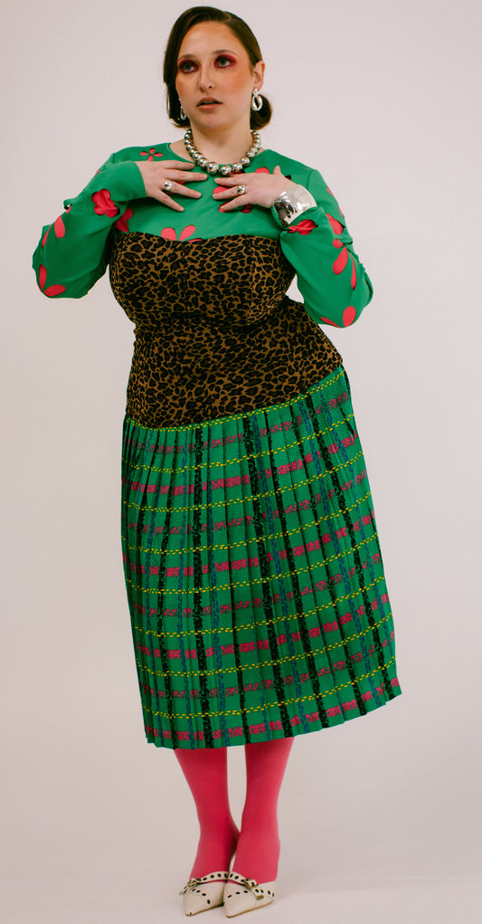 Vintage Andrea Gayle Plaid Skirt